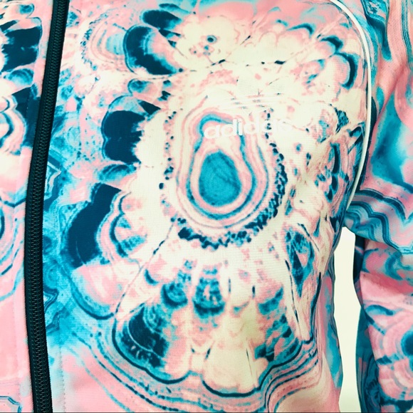 ADIDAS Rare NWT GEODE Agate Marble Print JACKET L - Picture 9 of 16